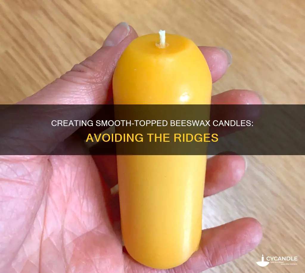 how not to rack the tops of beeswax candles