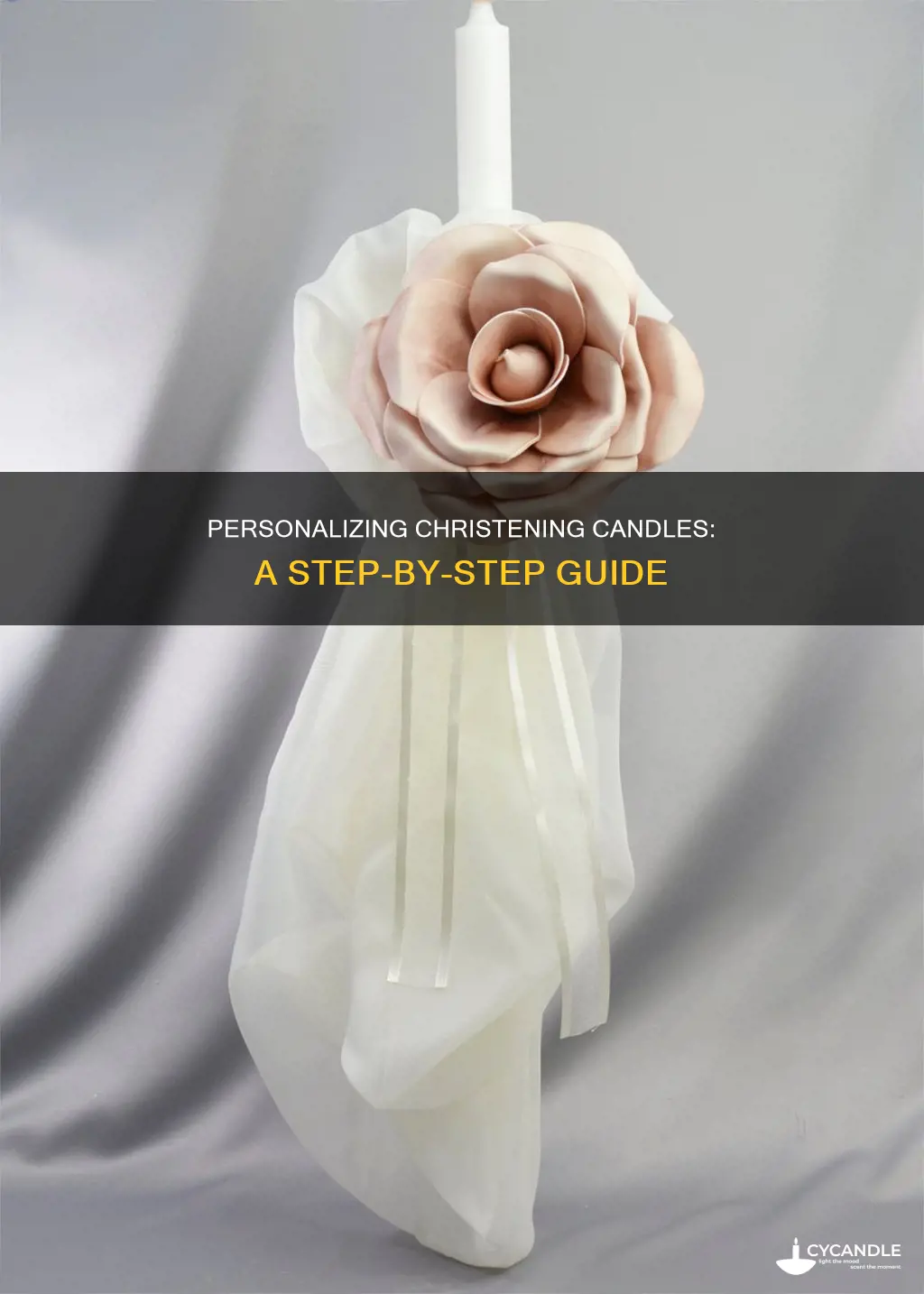 how o do christening candles