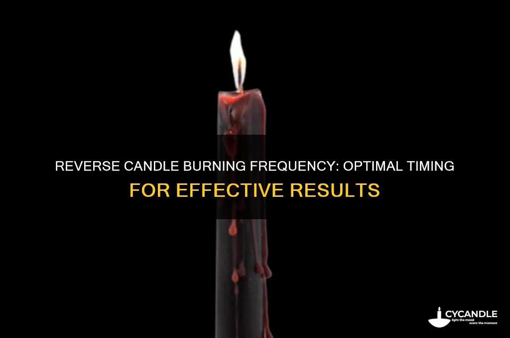 how often burn reverse candle