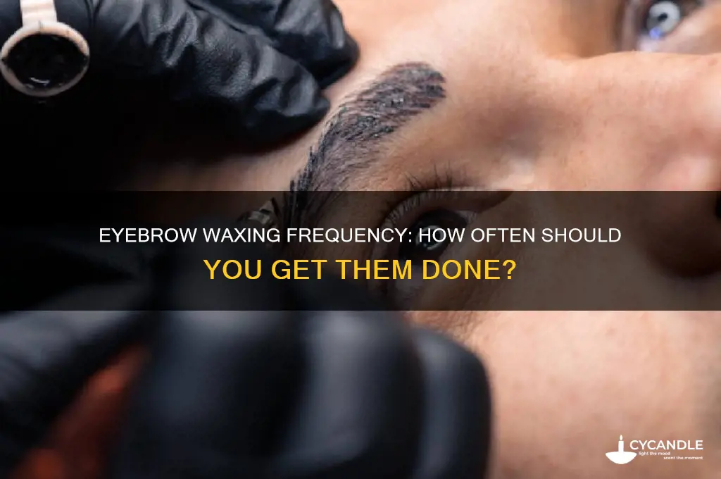 how often can i get my eyebrows waxed
