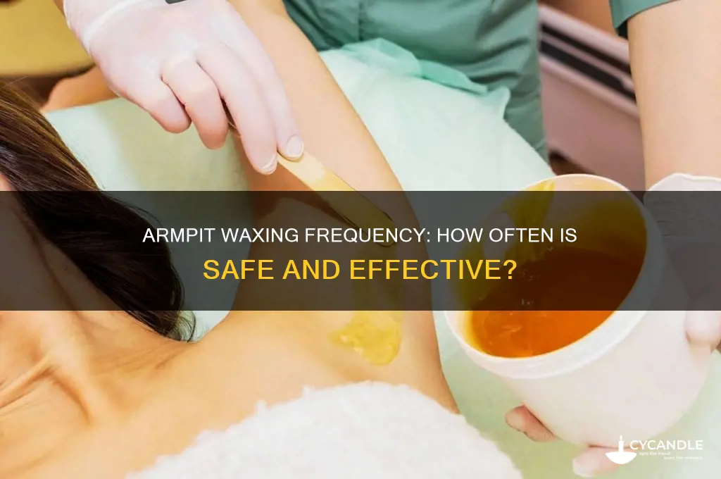 how often can i wax my armpits