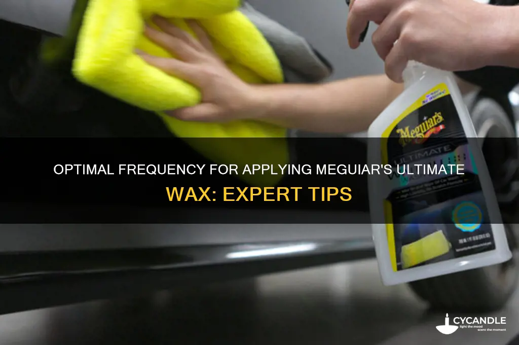 how often can you apply meguires ultimate wax