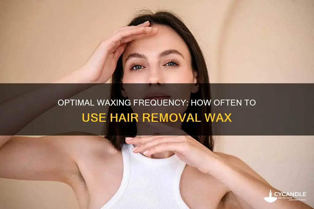 how often can you use hair removal wax