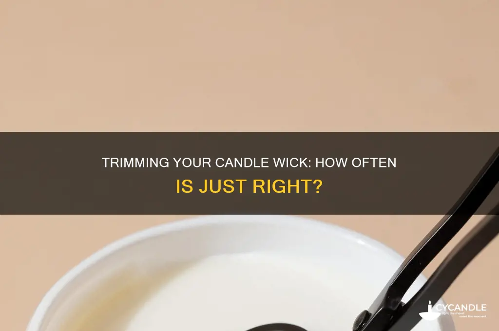 how often do i trim my candle wick