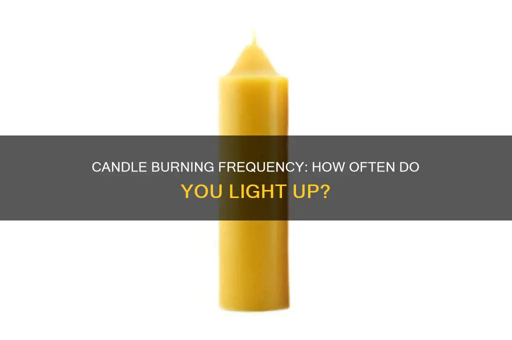 how often do you burn candles