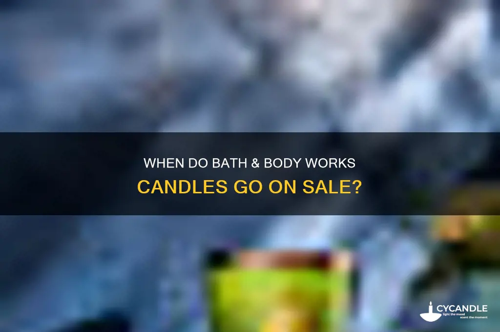how often does bath and body put candles on sale
