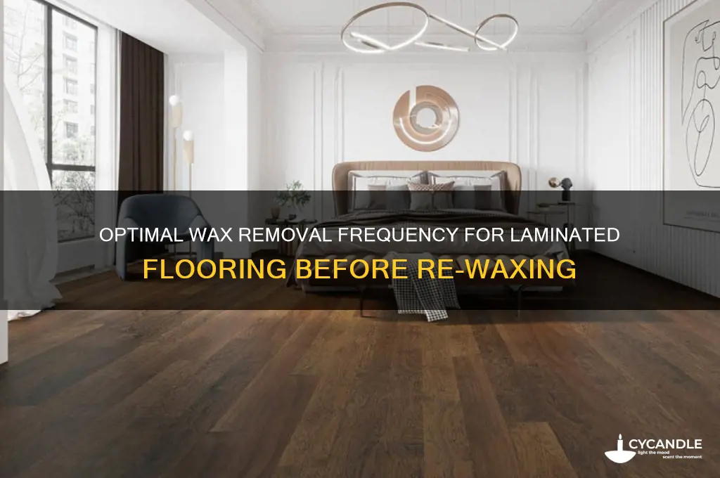 how often remove wax from laminated flooring before re waxing