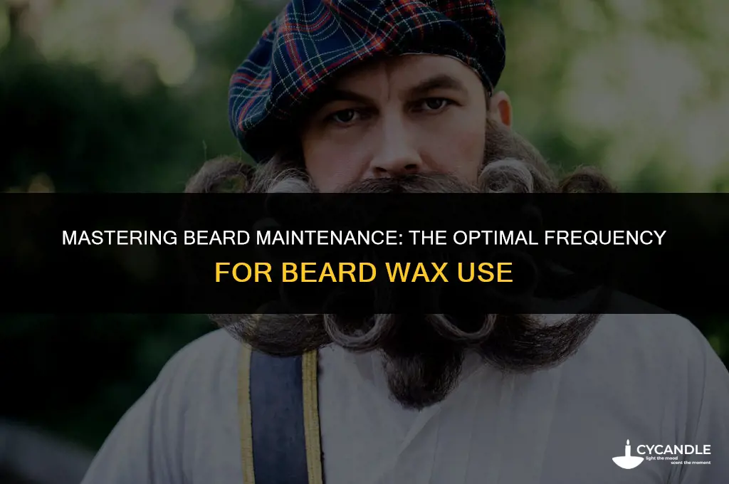 how often should you use beard wax