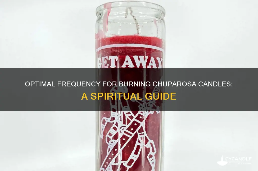 how often to burn chuparosa candle