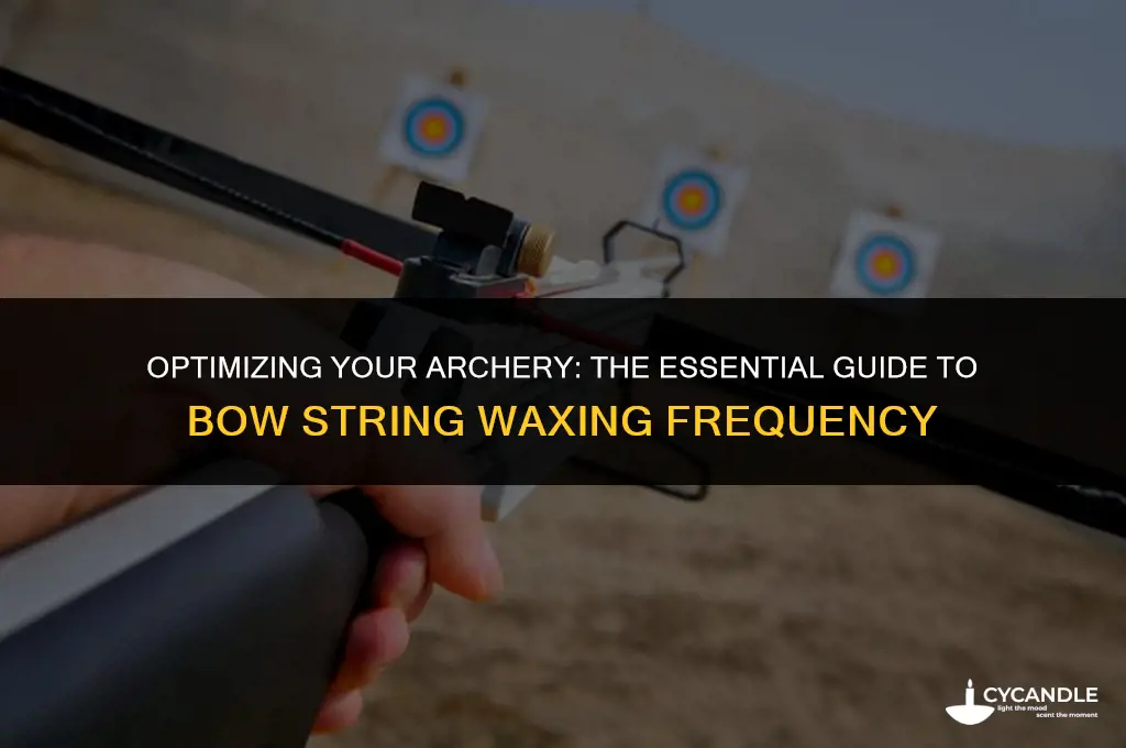 how often to use bow string wax