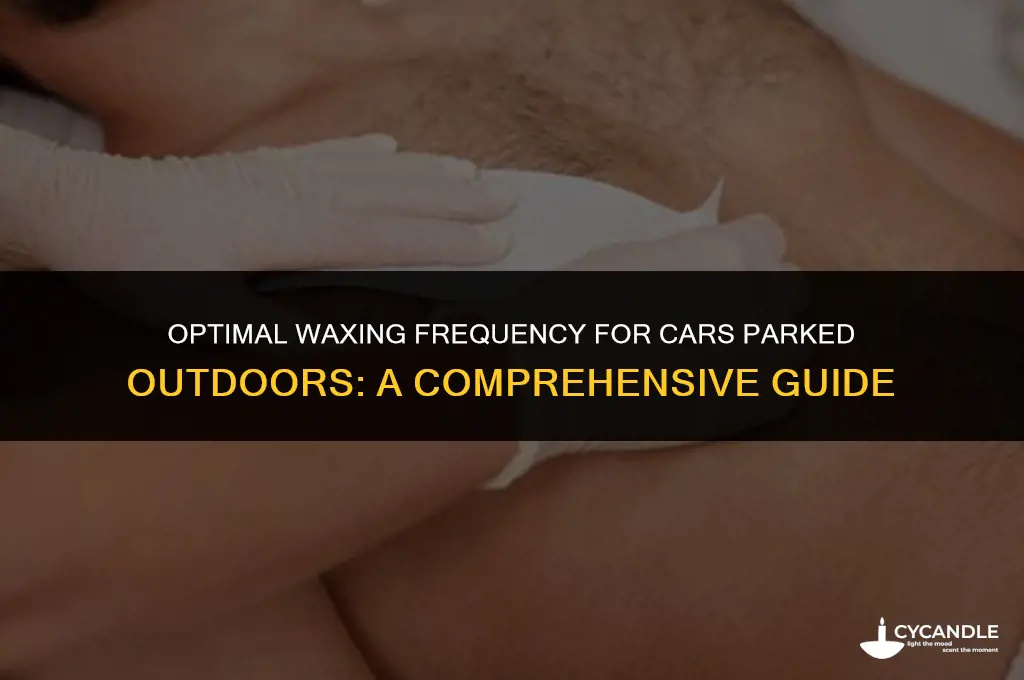 how often wax car parked outside