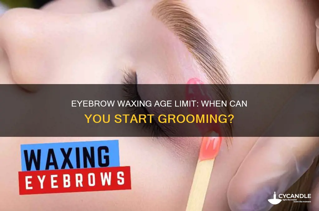 how old can you be to get your eyebrows waxed