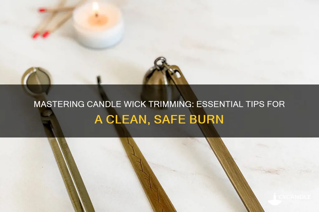 how omg to sure a candle wick