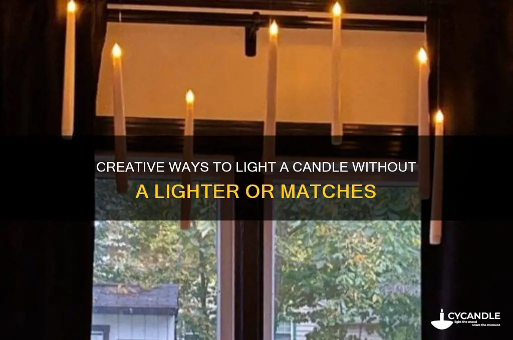 how ot light a candle without a ligher