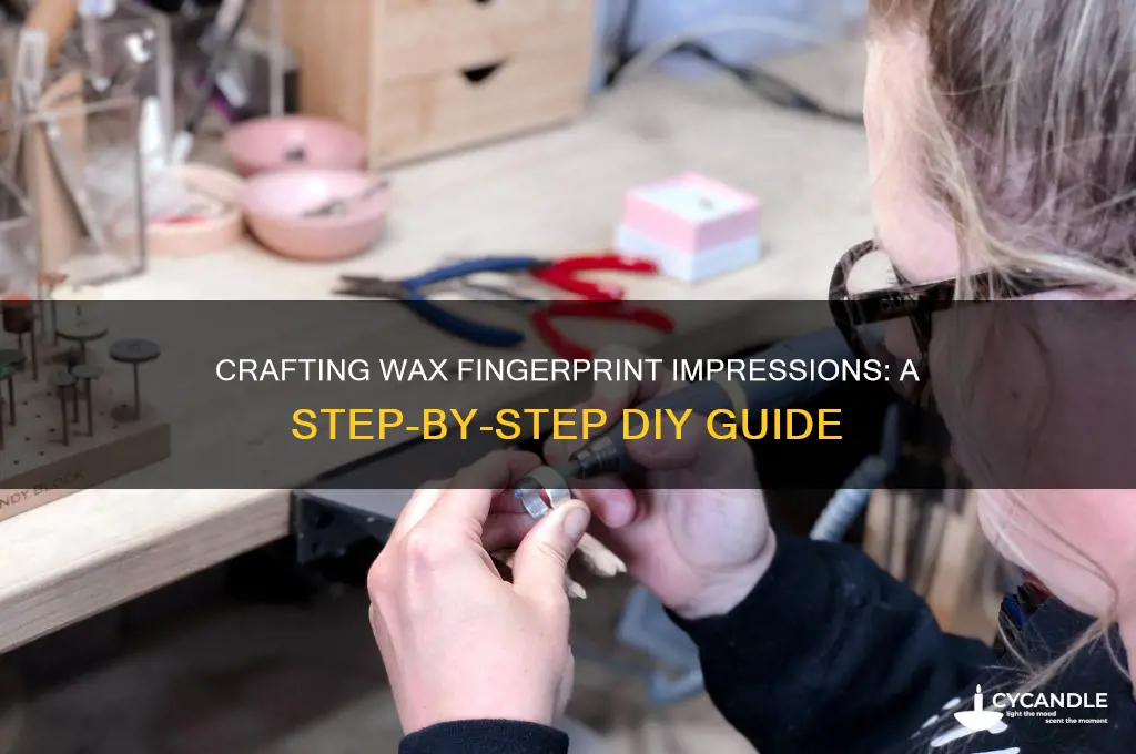 how ot make a wax impression of fingerprints