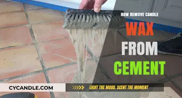 Effective Ways to Remove Candle Wax from Cement Surfaces Easily