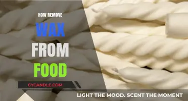 Effective Ways to Safely Remove Wax from Your Food Items