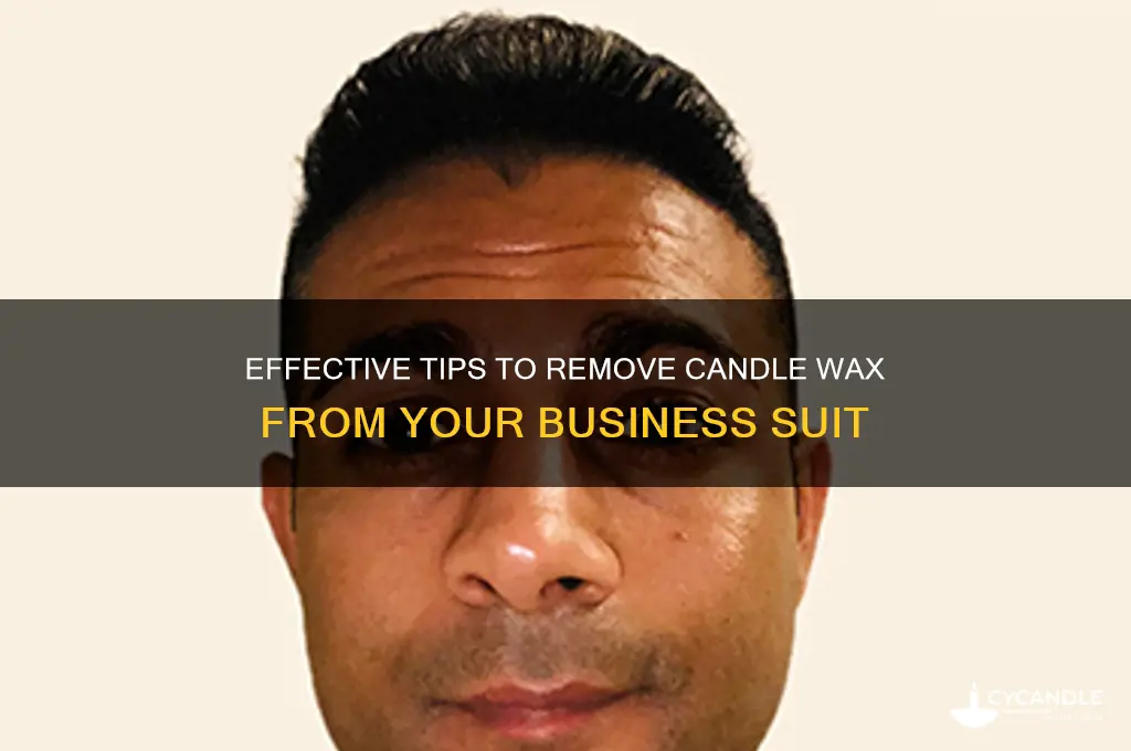how remove xandle wax from business suit
