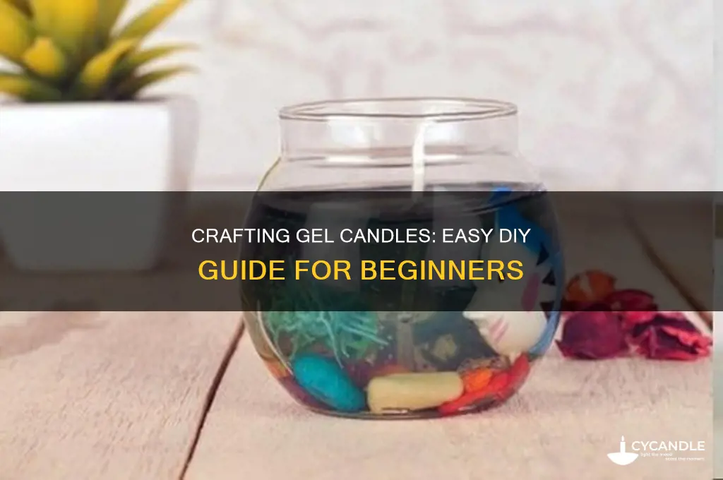 how ro make gel candles