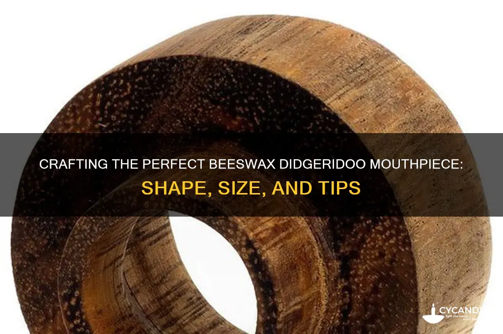 how should a beeswax didgeridoo mouthpiece look