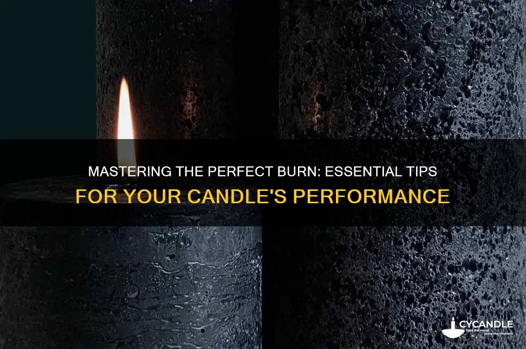 how should a candle burn