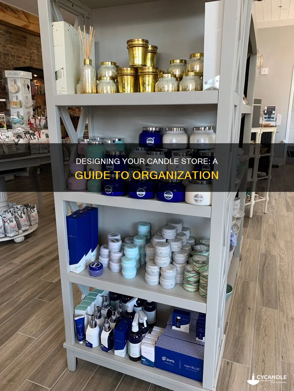 how should i organize my candle store