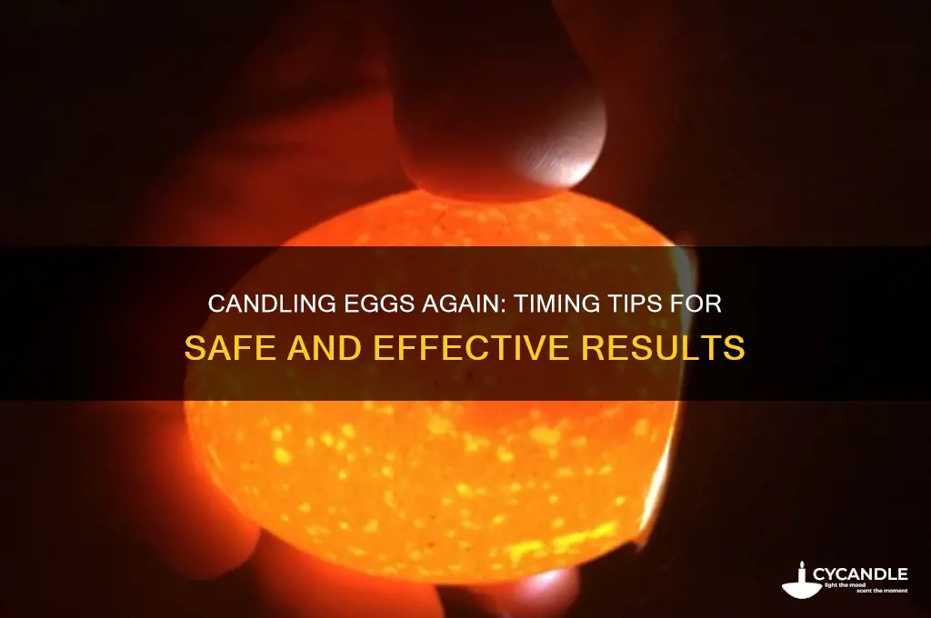 how soon can i candle my eaagain