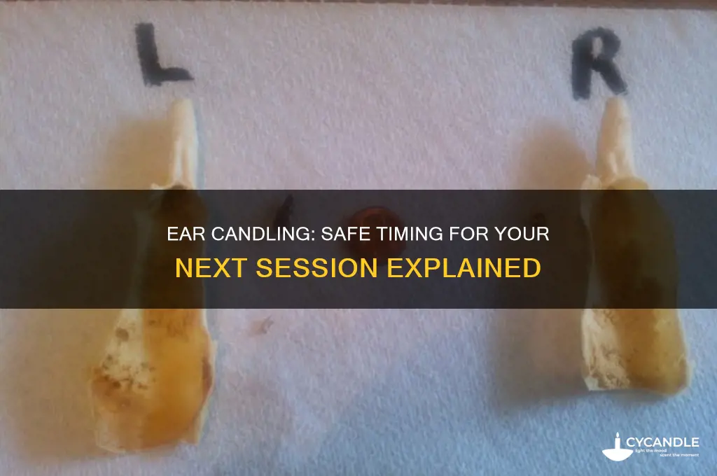 how soon can i candle my ears again