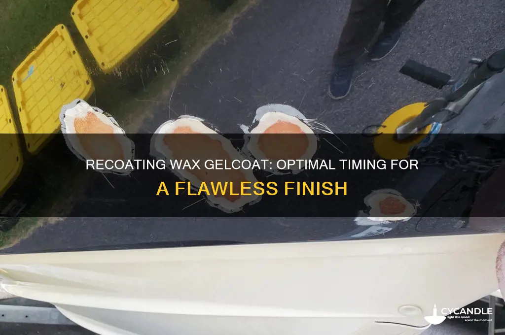 how soon can wax gelcoat be recoated