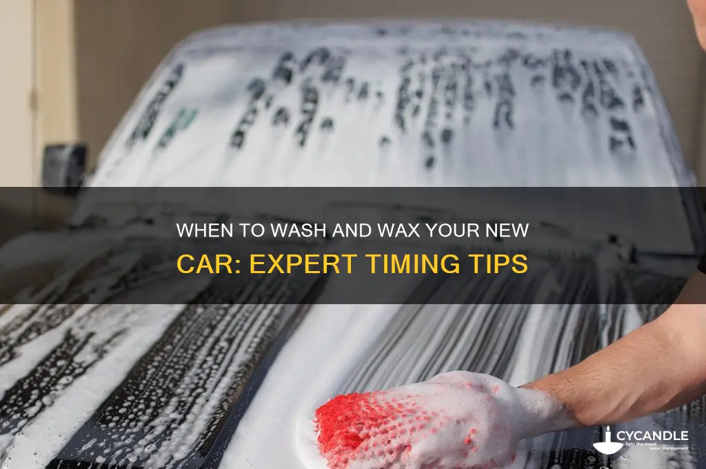 how soon can you wash and wax a new car