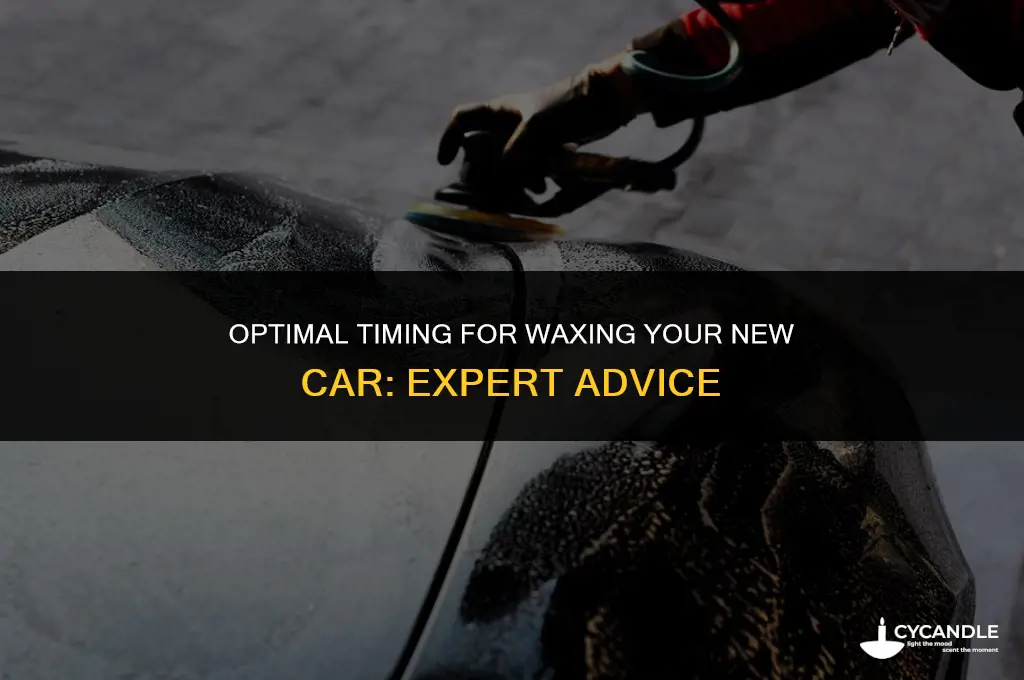 how soon to wax a brand new car