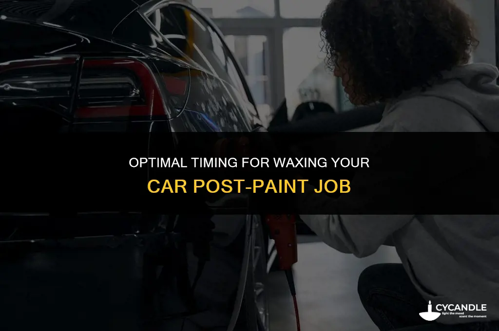 how soon to wax car after painting