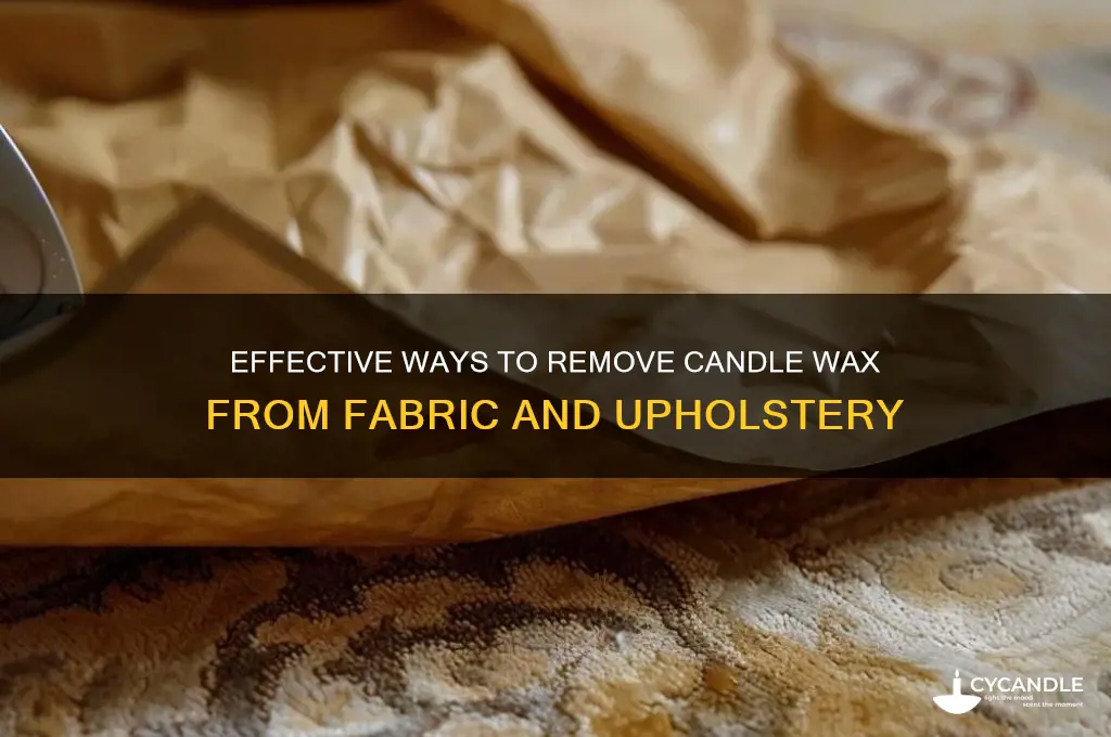how t remove candle wax from material