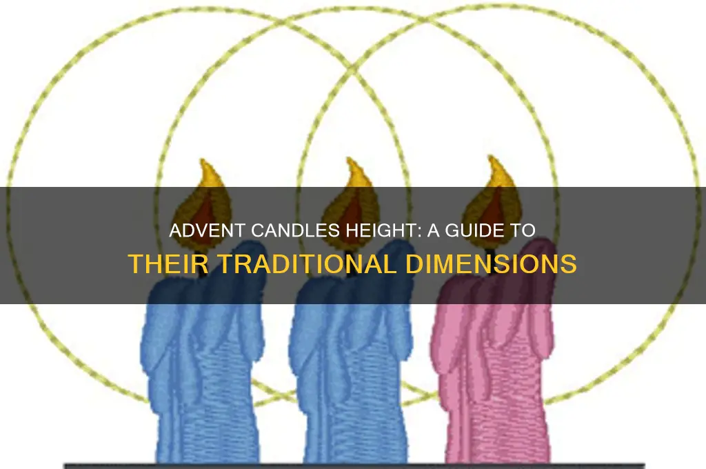 how tall are advent candles