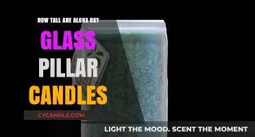 Glass Pillar Candles: Aloha Bay Height Options