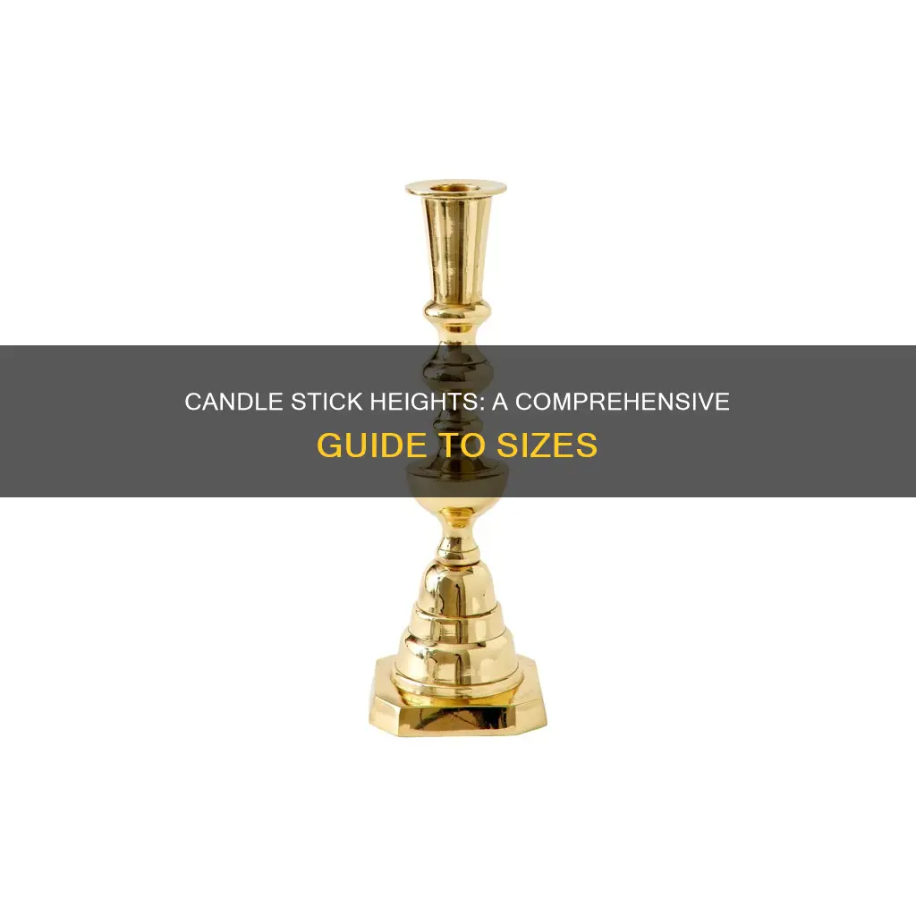 how tall are candle sticks