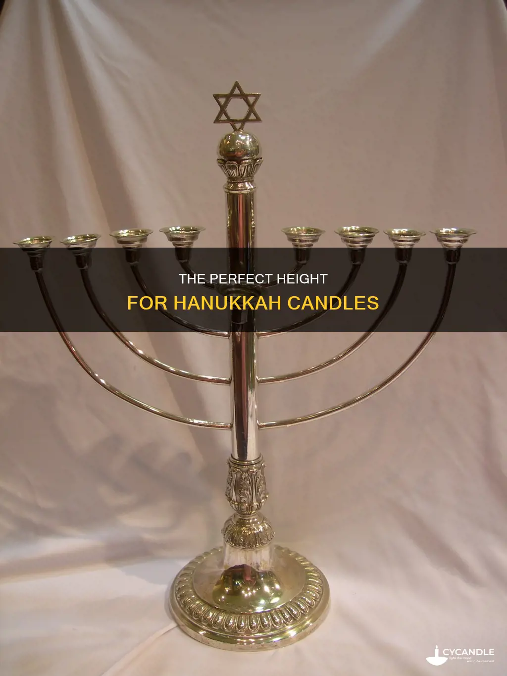 how tall are hanukkah candles