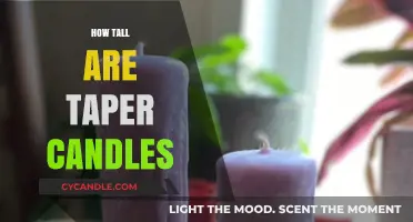 Candle Height: Standard Taper Sizes and Uses