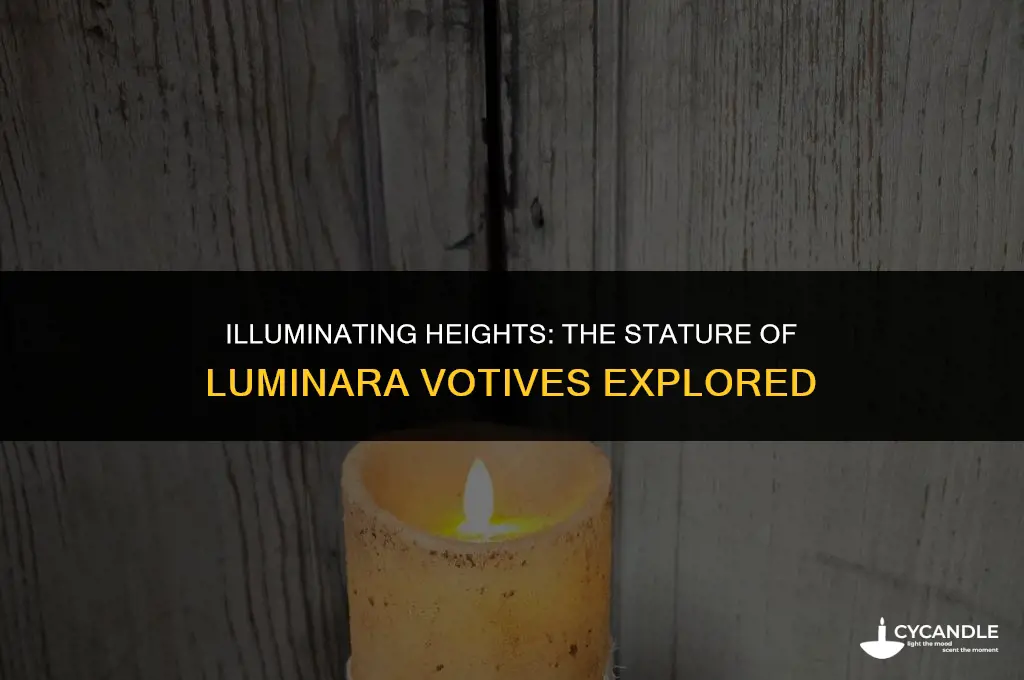 how tall are the luminara votives