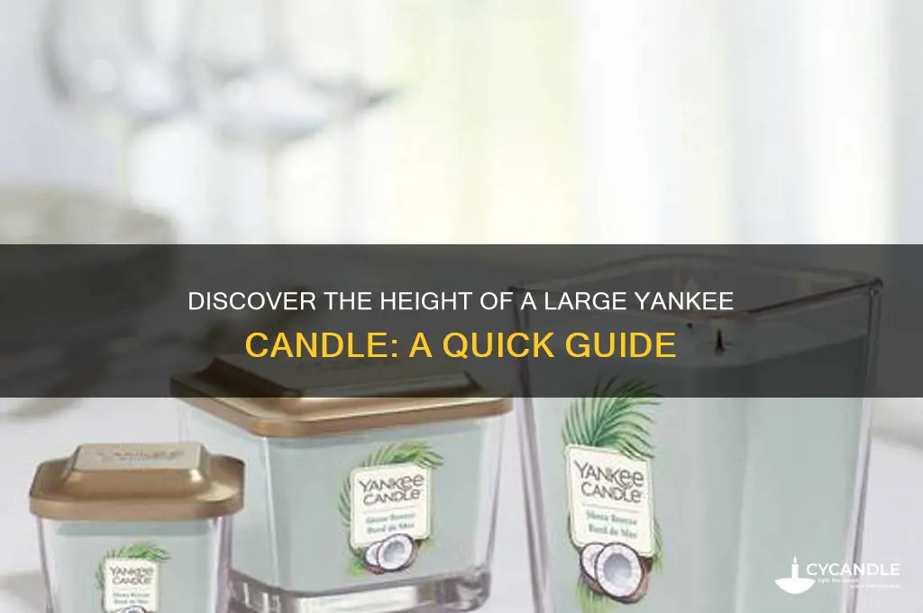 how tall is a large yankee candle
