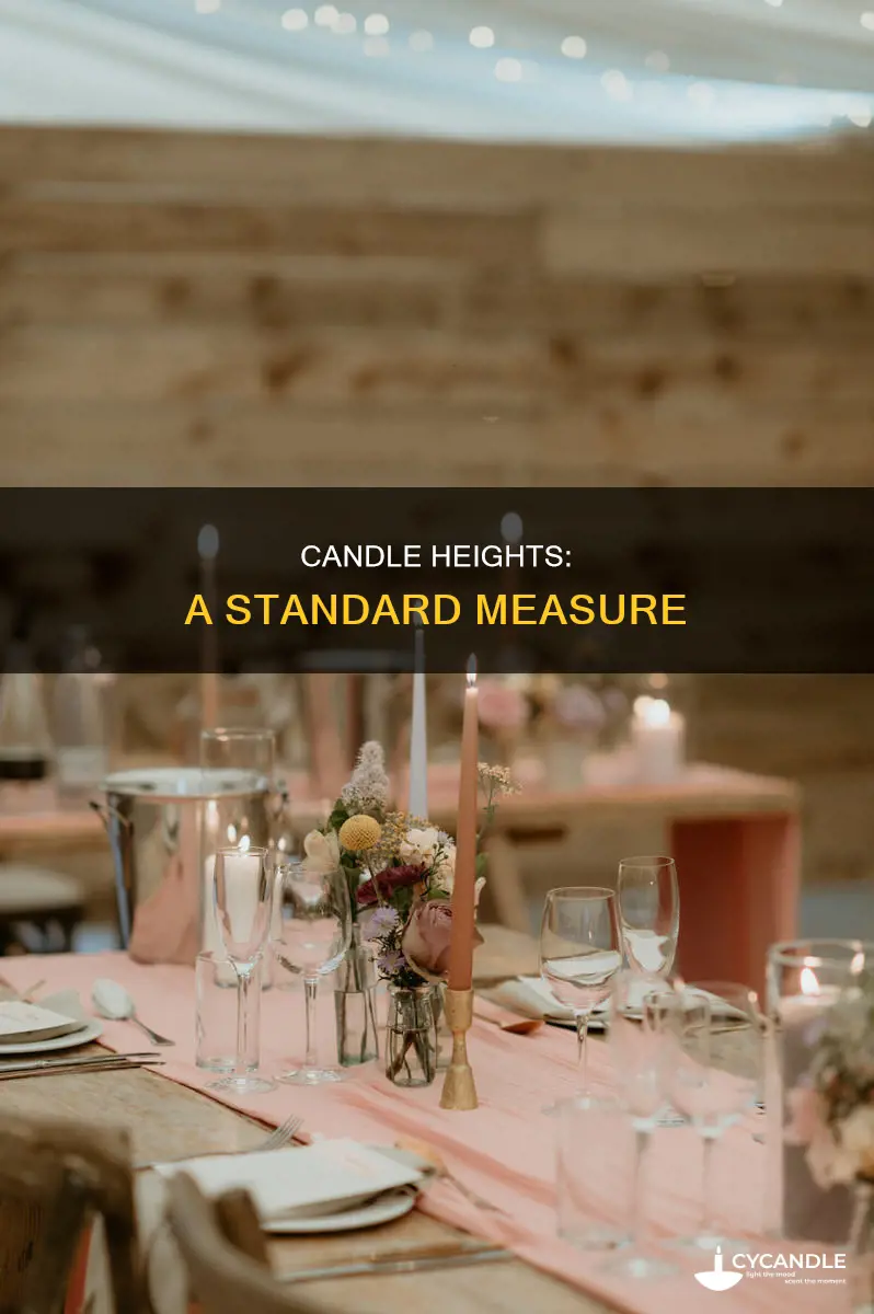 how tall is the average candle