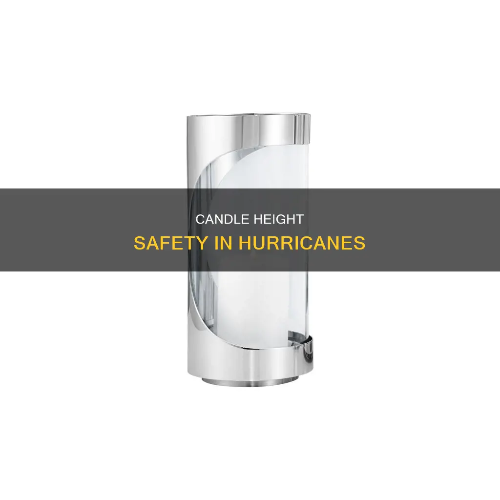 how tall should a candle be in a hurricane