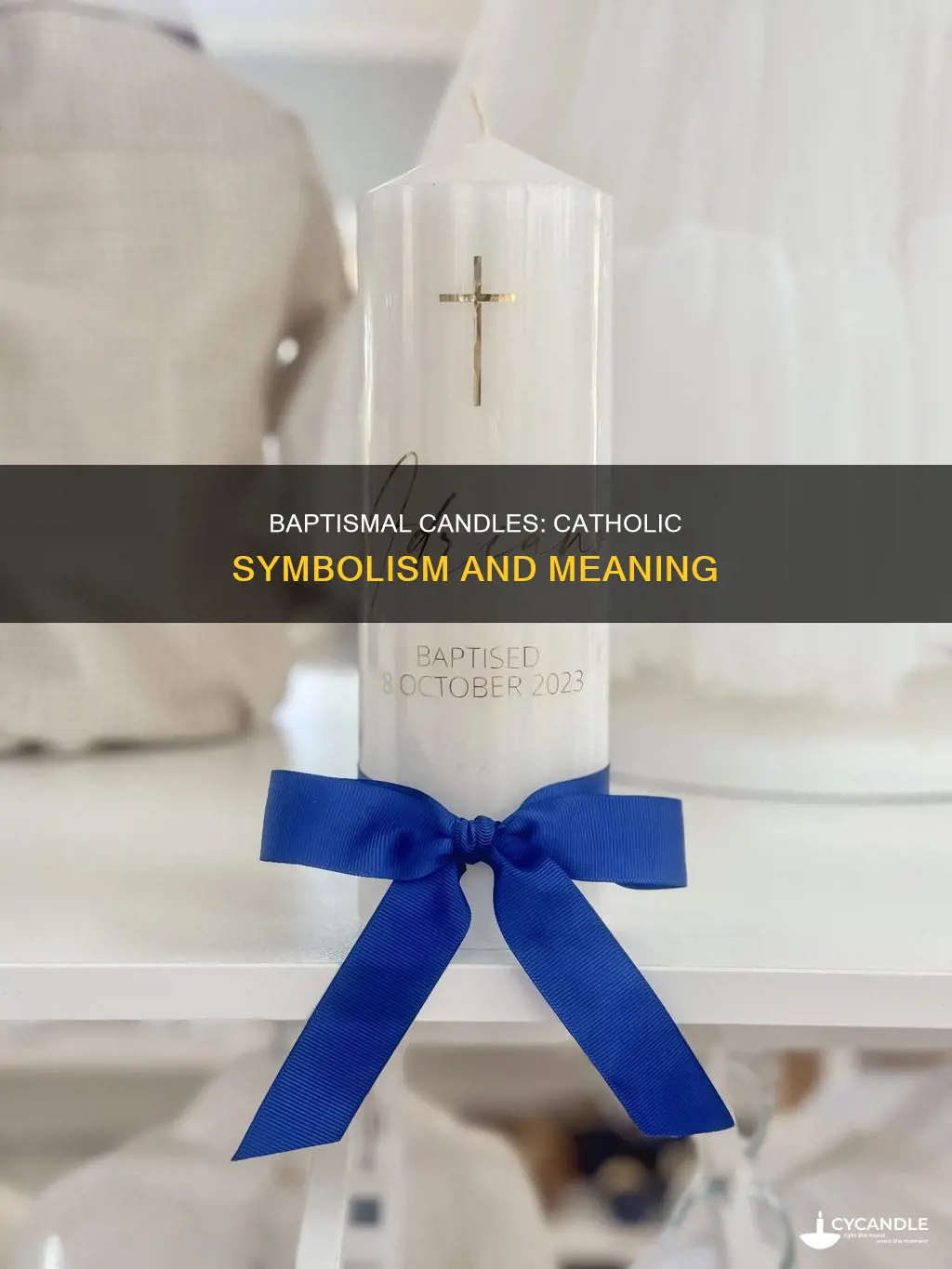 how the catholic church describes baptismal candle