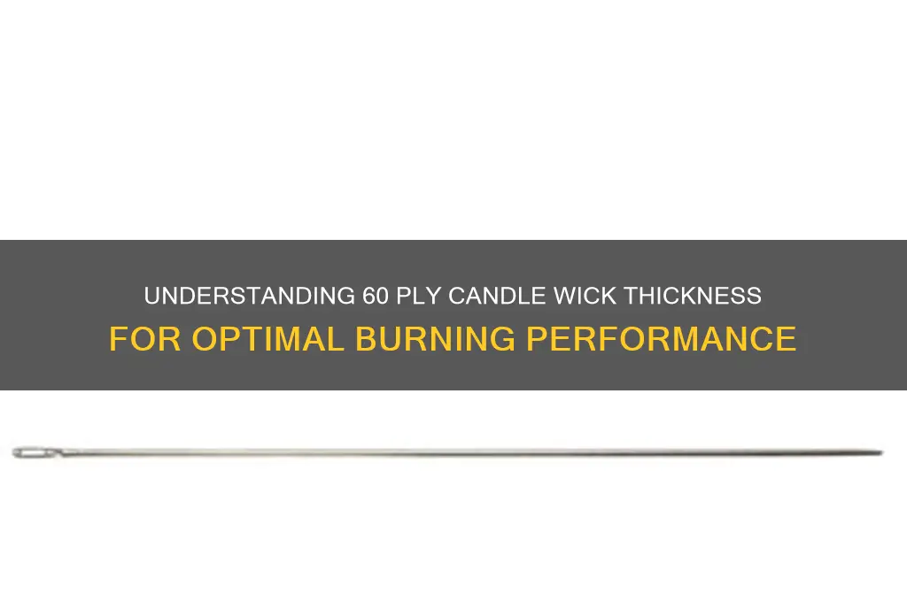 how thick is 60 ply candle wick