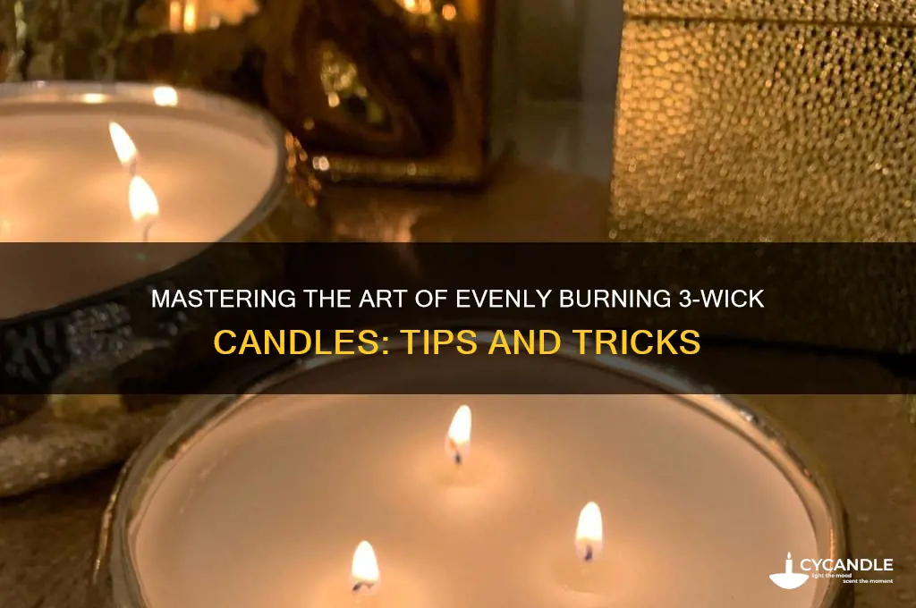 how to 3 wick candles evenly