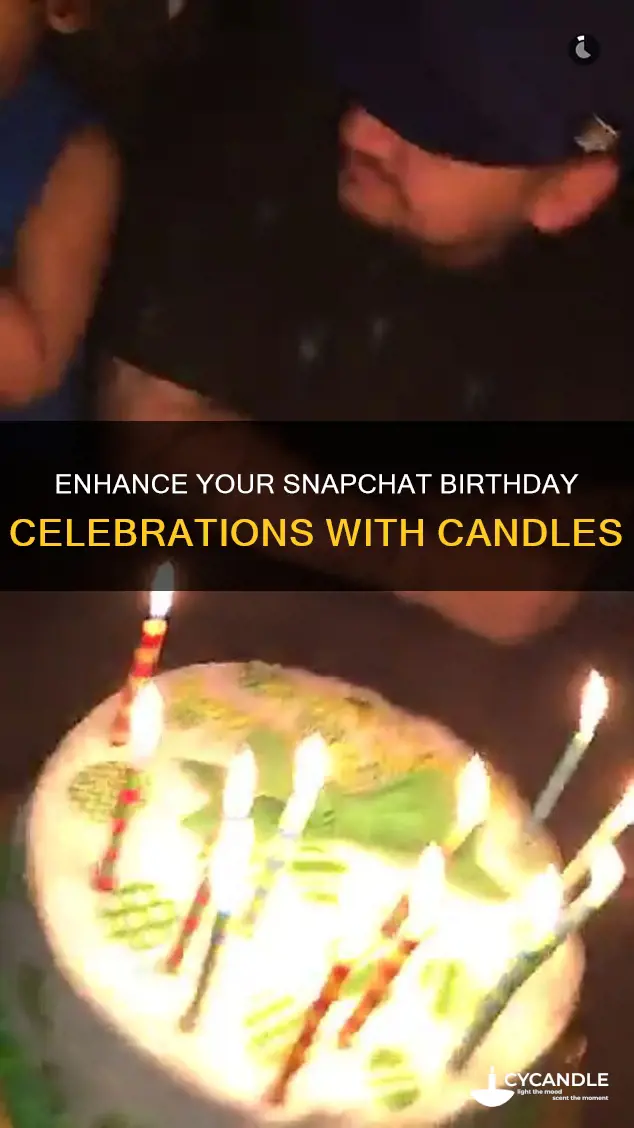 how to add birthday candles to snapchat