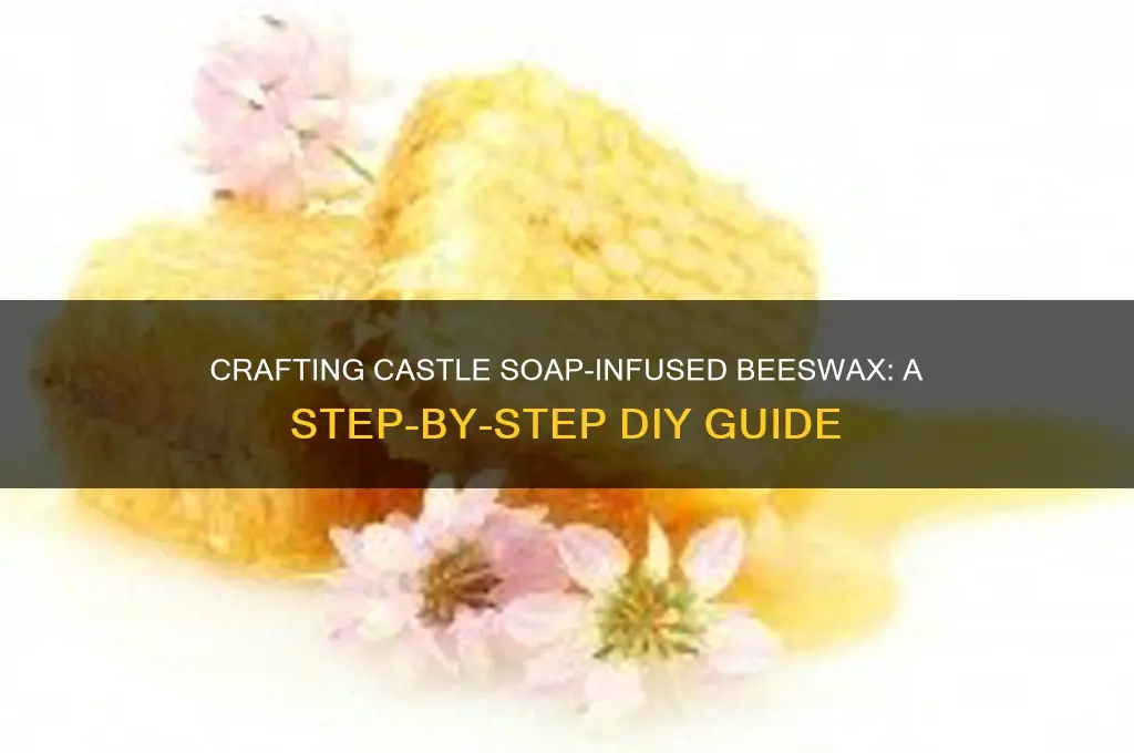 how to add castle soap to beeswax