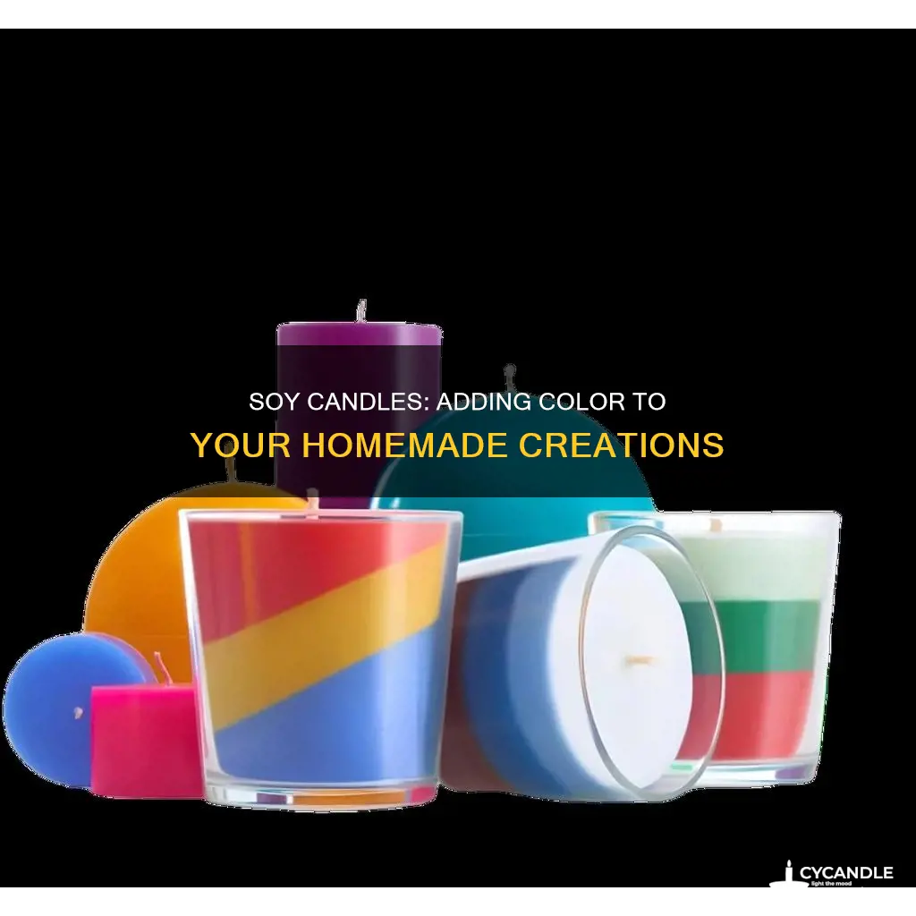 how to add color to homemade soy candles