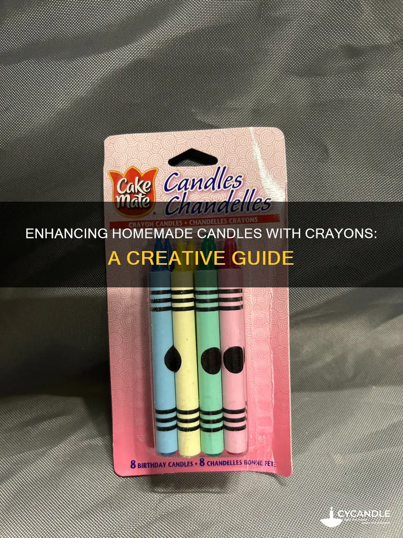 how to add crayons to homemade candles