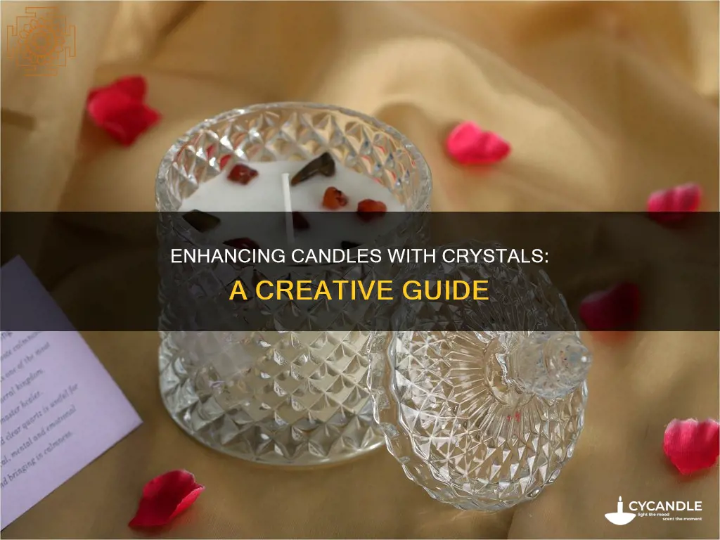 how to add crystals to candles